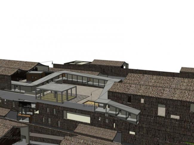 Sketchup酒店模型|多层旅馆，现代风格