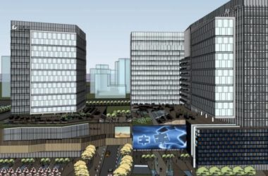 Sketchup综合体模型|多高层商业综合体，现代风格-BIM建筑网