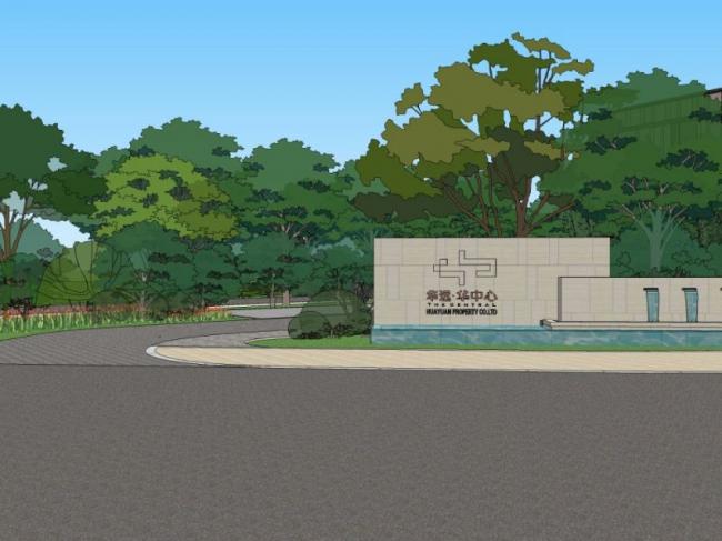 Sketchup商业模型|多层售楼处，现代风格