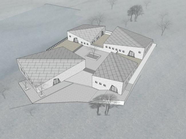 Sketchup文化模型|多层博物馆，文化建筑，现代风格