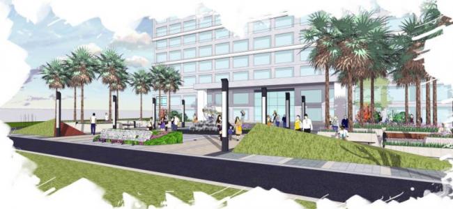 Sketchup医院模型|多层医院，医疗建筑，现代风格