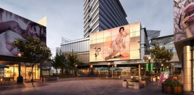 Sketchup综合体模型|多高层商业及办公楼，现代风格