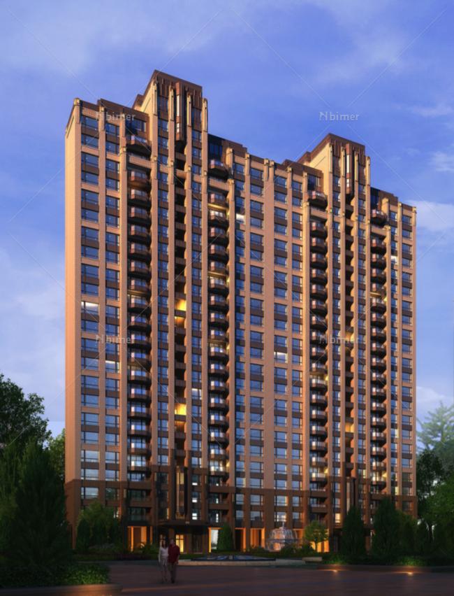 Sketchup住宅模型|高层住宅，ArtDeco风格，现代风格