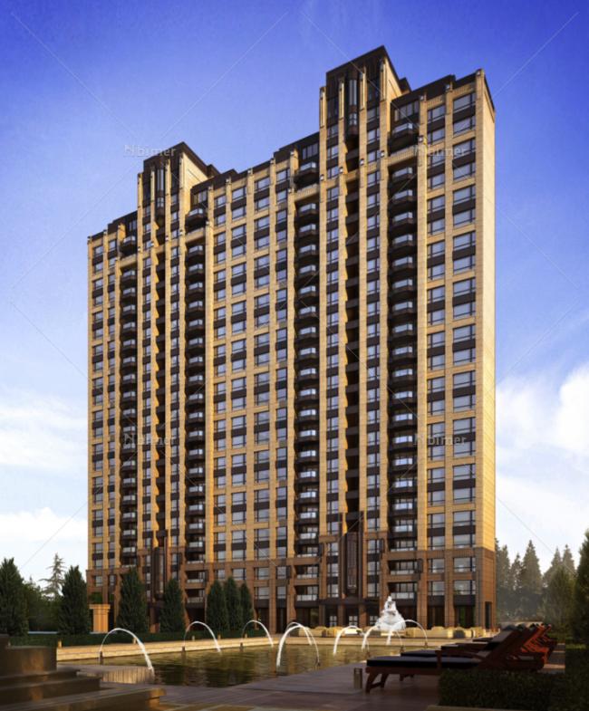 Sketchup住宅模型|高层住宅，ArtDeco风格，现代风格