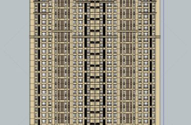 Sketchup住宅模型|高层住宅，新古典风格-BIM建筑网