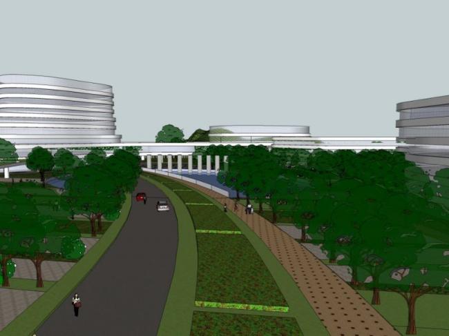 Sketchup办公模型|多层办公楼，现代风格