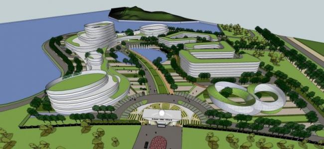 Sketchup办公模型|多层办公楼，现代风格