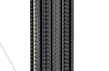Sketchup住宅模型|超高层住宅，居住建筑，古典风格-BIM建筑网