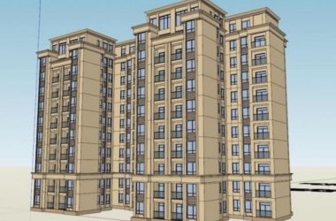 Sketchup住宅模型|高层住宅，居住建筑，古典风格-BIM建筑网