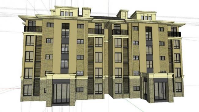 Sketchup住宅模型|多层住宅，居住建筑，古典风格