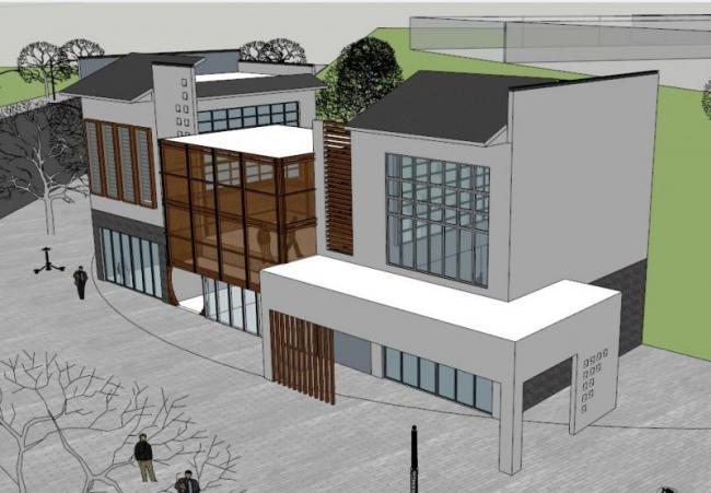 Sketchup商业模型|多层会所，现代中式风格