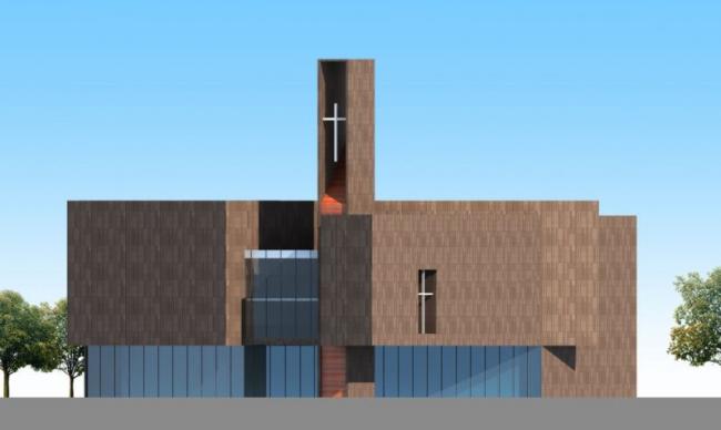 Sketchup文化模型|多层教堂，文化建筑，现代风格