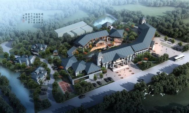 Sketchup商业模型|多层商业会所，现代中式风格