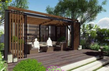 Sketchup景观模型|屋顶花园景观，现代风格-BIM建筑网