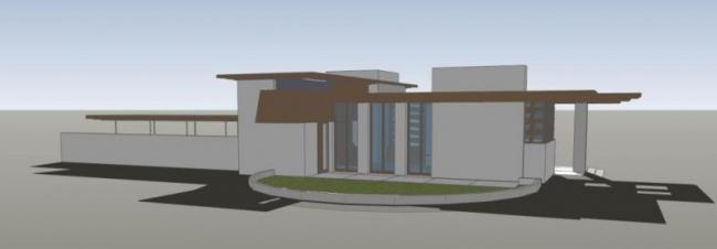 Sketchup住宅模型|多层戈登住宅，现代风格，赖特