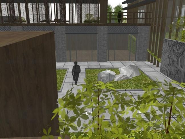 Sketchup商业模型|会所，东方新古典