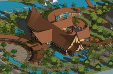 Sketchup酒店模型|南方度假酒店，多层酒店，东南亚风格-BIM建筑网