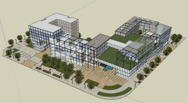 Sketchup商业模型|多层商场，现代风格