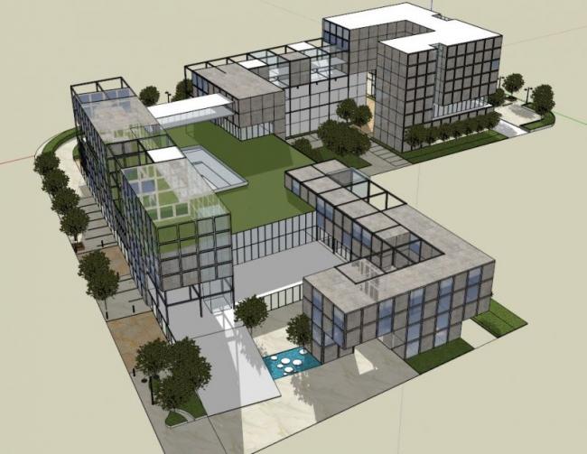 Sketchup商业模型|多层商场，现代风格