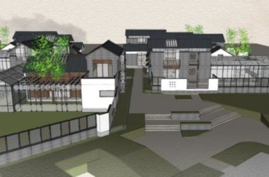 Sketchup住宅模型|多层徽派四合院，现代中式风格-BIM建筑网