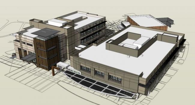 Sketchup学校模型|多层培训中心学校，校园教育建筑，现代风格