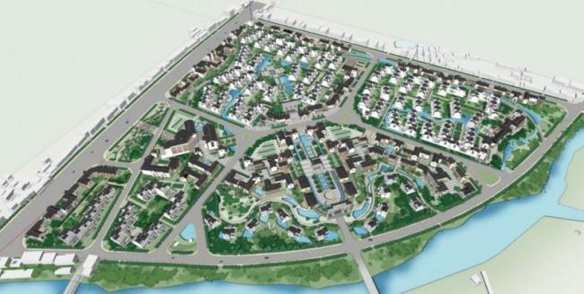 Sketchup住宅模型|多层住宅小区，中式风格