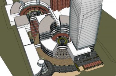 Sketchup综合体模型|多高层综合体，现代风格-BIM建筑网