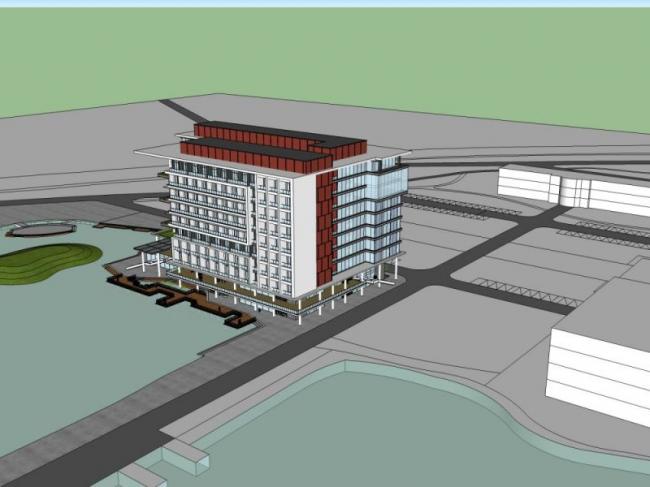 Sketchup学校模型|高层学校，校园教育建筑，现代风格