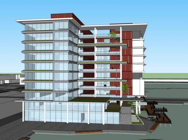 Sketchup学校模型|高层学校，校园教育建筑，现代风格