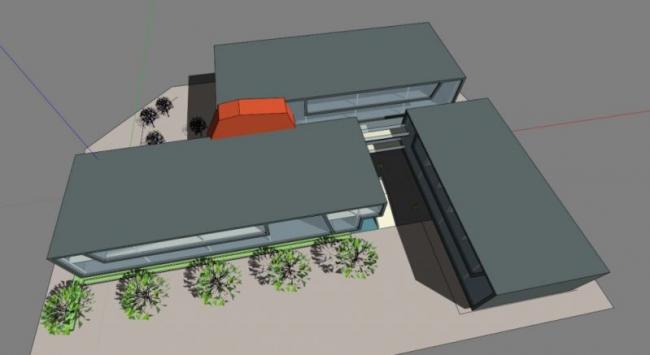 Sketchup商业模型|多层餐厅，现代风格