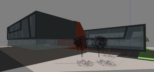 Sketchup商业模型|多层餐厅，现代风格