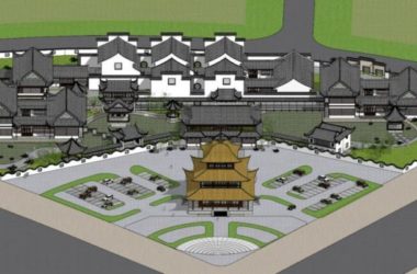 Sketchup酒店模型|多层会所，小岛会所，中式风格-BIM建筑网