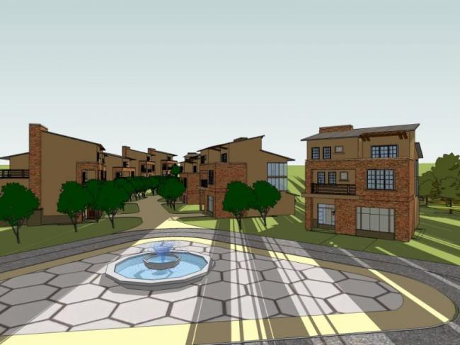 Sketchup景观模型|滨水景观，住宅景观，现代风格