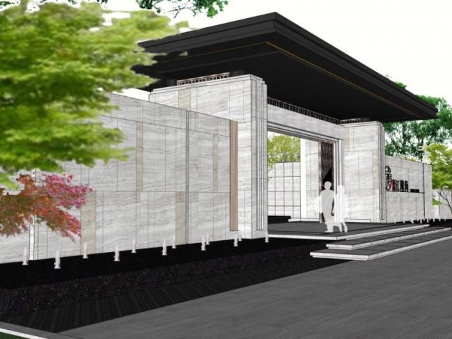 Sketchup商业模型|售楼处，现代风格