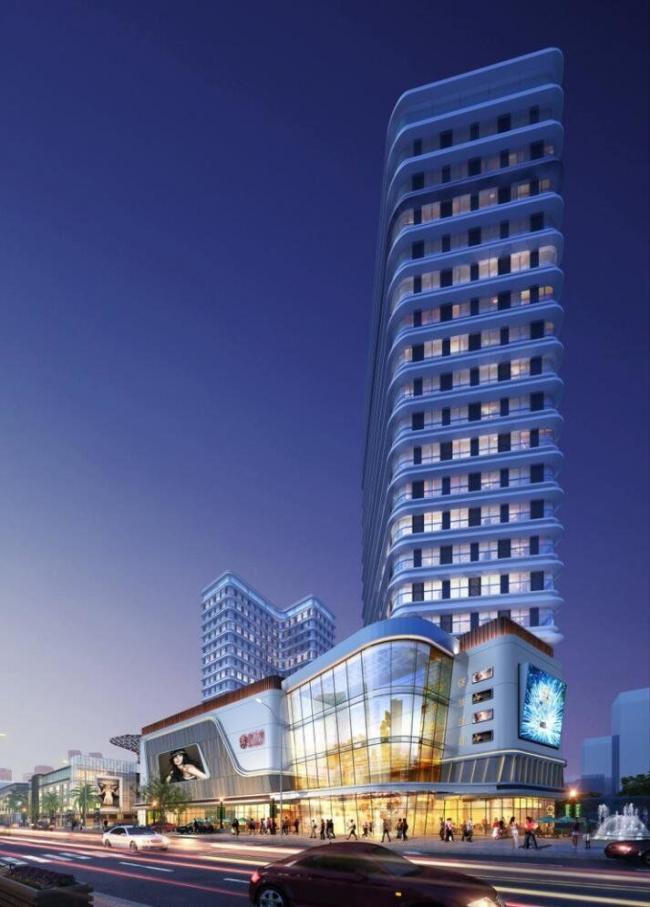 Sketchup综合体模型|多高层商业综合体，现代风格