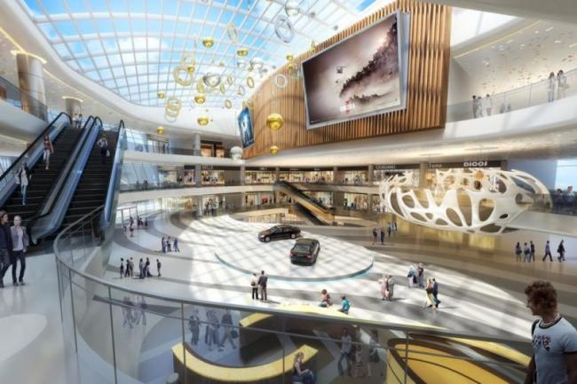 Sketchup综合体模型|多高层商业综合体，现代风格