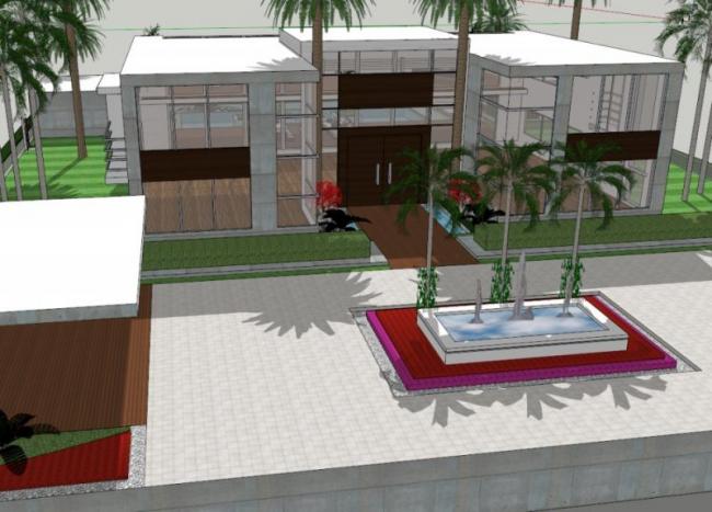 Sketchup酒店模型|假日酒店，现代风格