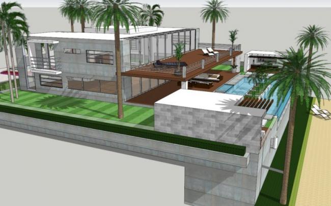 Sketchup酒店模型|假日酒店，现代风格