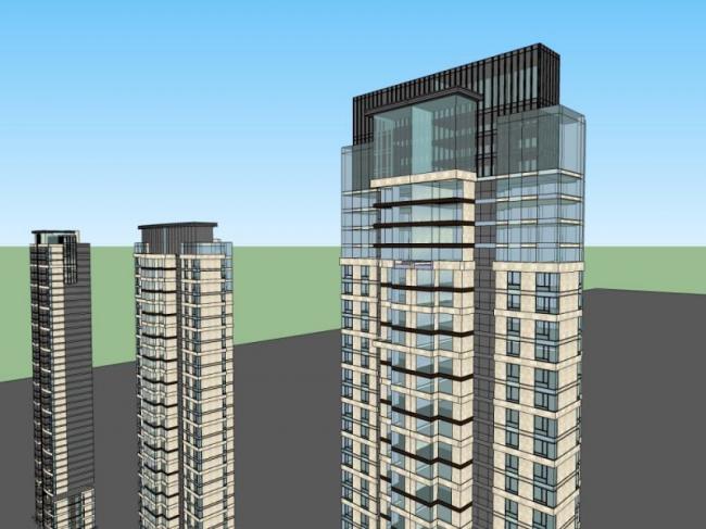 Sketchup住宅模型|高层住宅，现代风格