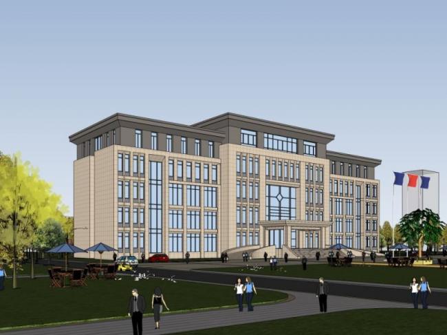 Sketchup办公模型|多层办公楼，现代风格