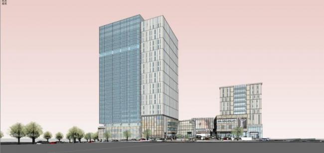 Sketchup综合体模型|多高层商业综合体，现代风格