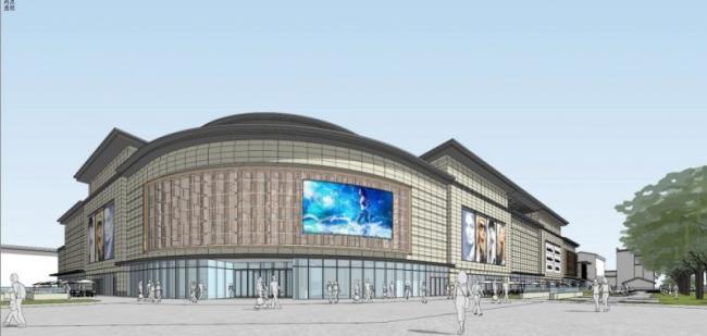 Sketchup综合体模型|多层商业综合体，现代风格