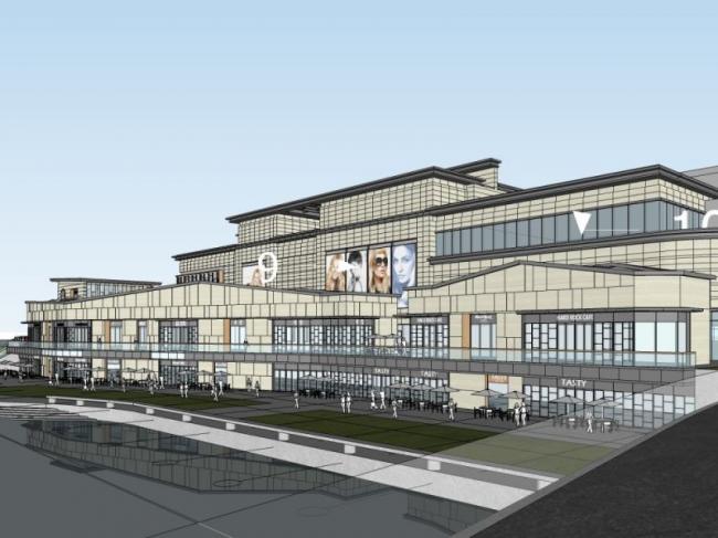 Sketchup综合体模型|多层商业综合体，现代风格