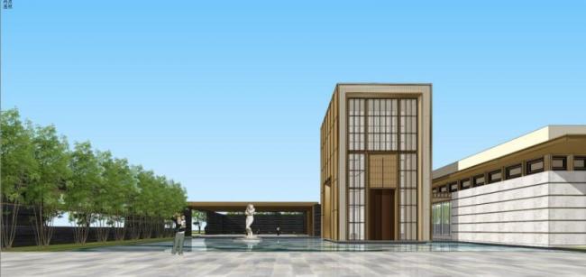 Sketchup商业模型|多层售楼处，现代风格