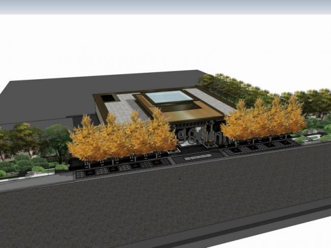 Sketchup住宅模型|中式大院，中式风格