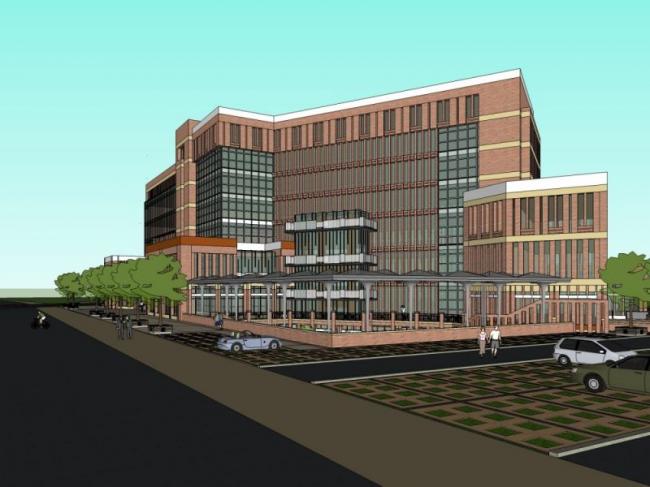 Sketchup综合体模型|多层商业综合体，现代风格