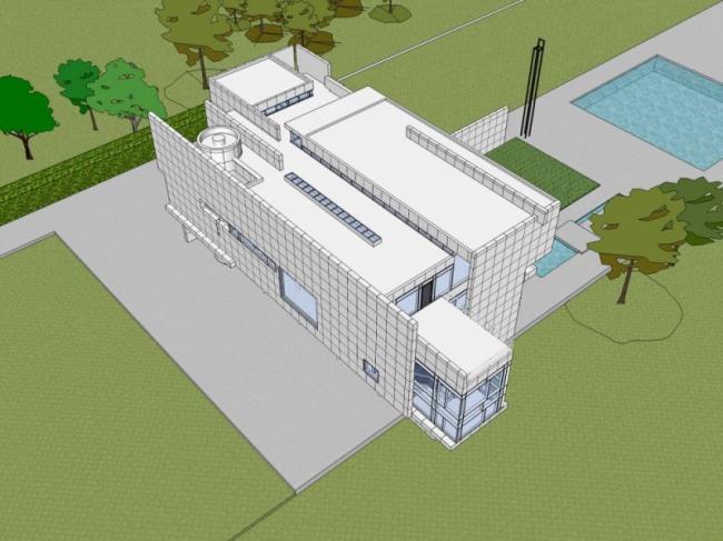 Sketchup商业模型|多层会所，现代风格