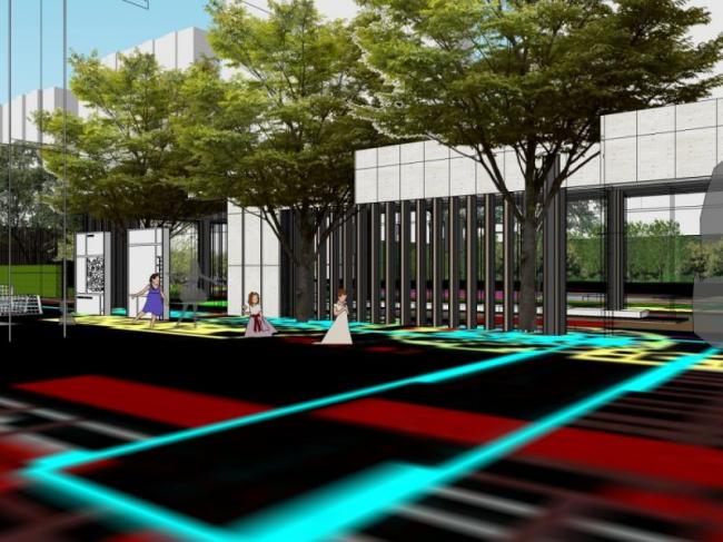 Sketchup商业模型|多层售楼处，现代风格