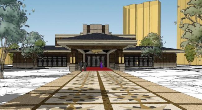 Sketchup商业模型|多层高端会所俱乐部，现代风格