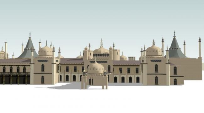 Sketchup文化模型|多层清真寺，伊斯兰风格，宗教建筑，文化建筑，古典风格